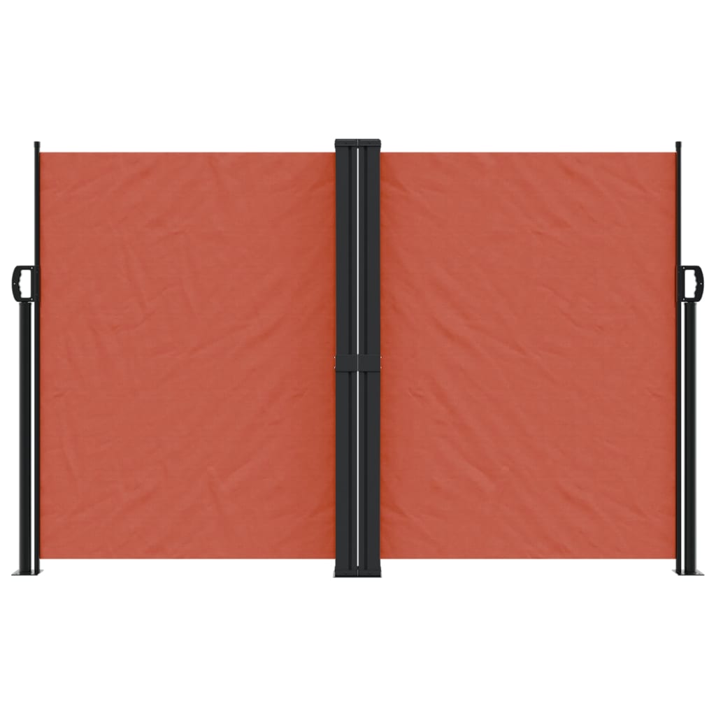 VidaXL Windshield Extendable 160x1000 cm terracotta -colored
