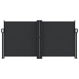 Pare-brise Vidaxl extensible 120x1200 cm noir