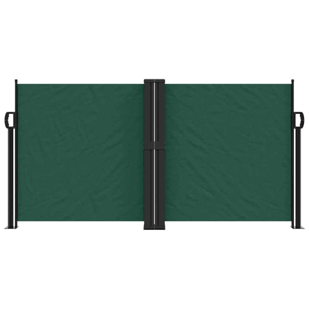 VidaXL Windshield Extendable 120x1200 cm dark green