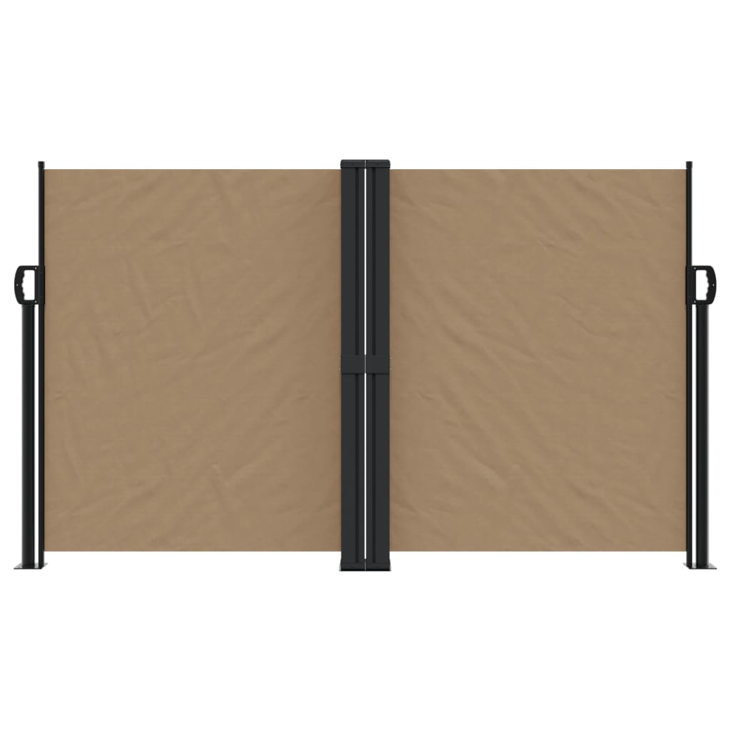 VidaXL Windshield Extendable 140x1200 cm Taupe
