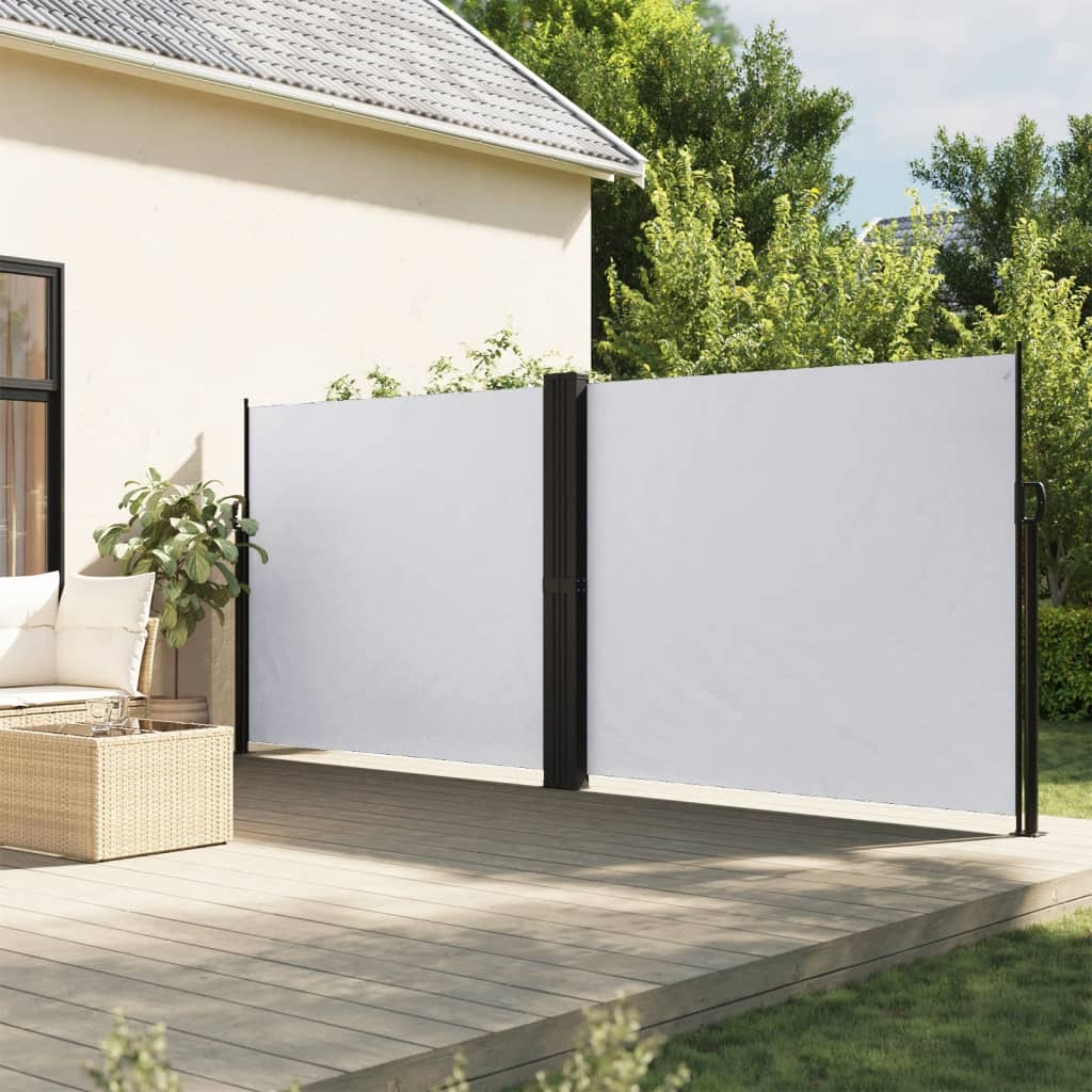 Pare-brise Vidaxl extensible 160x1200 cm blanc