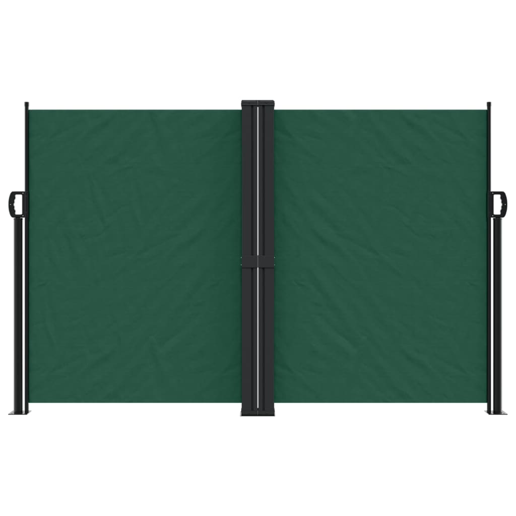 VidaXL Windshield Extendable 160x1200 cm dark green