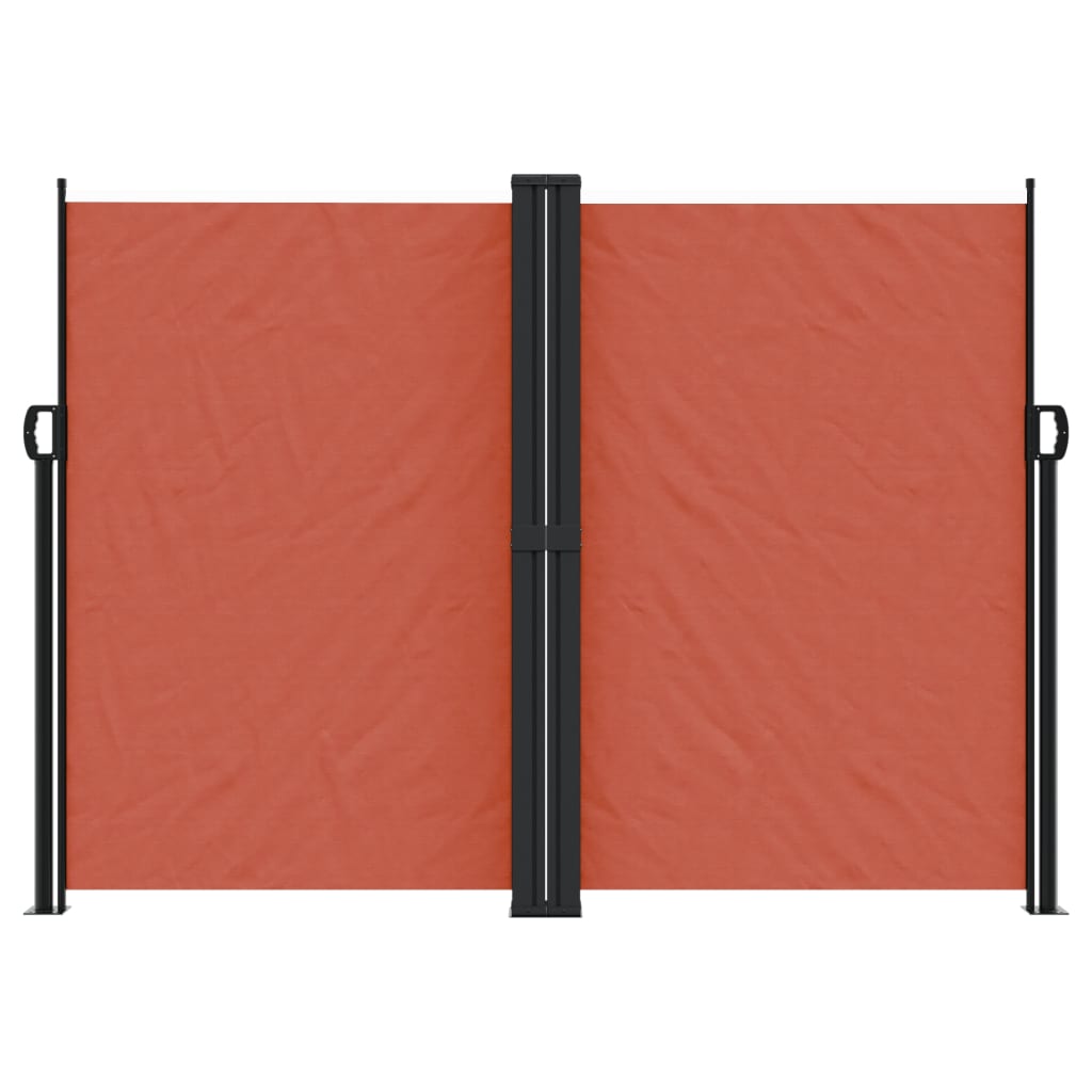 Vidaxl windshield Extendable 180x1200 cm terracotta -colored