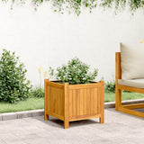 Vidaxl Planter med foder 42x42x40 cm fast akacia trä