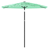 Vidaxl Parasol with steel pole 223x223x213 cm green