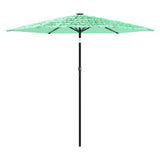 Vidaxl Parasol with steel pole 268x268x226 cm green