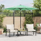 Vidaxl Parasol with steel pole 268x268x226 cm green
