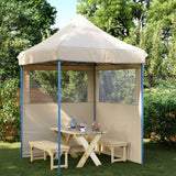 Vidaxl Partytent Foldable Pop-Up with 2 side walls Beige