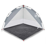 Vidaxl Tenda spiaggia impermeabile disconnessione rapida grigio