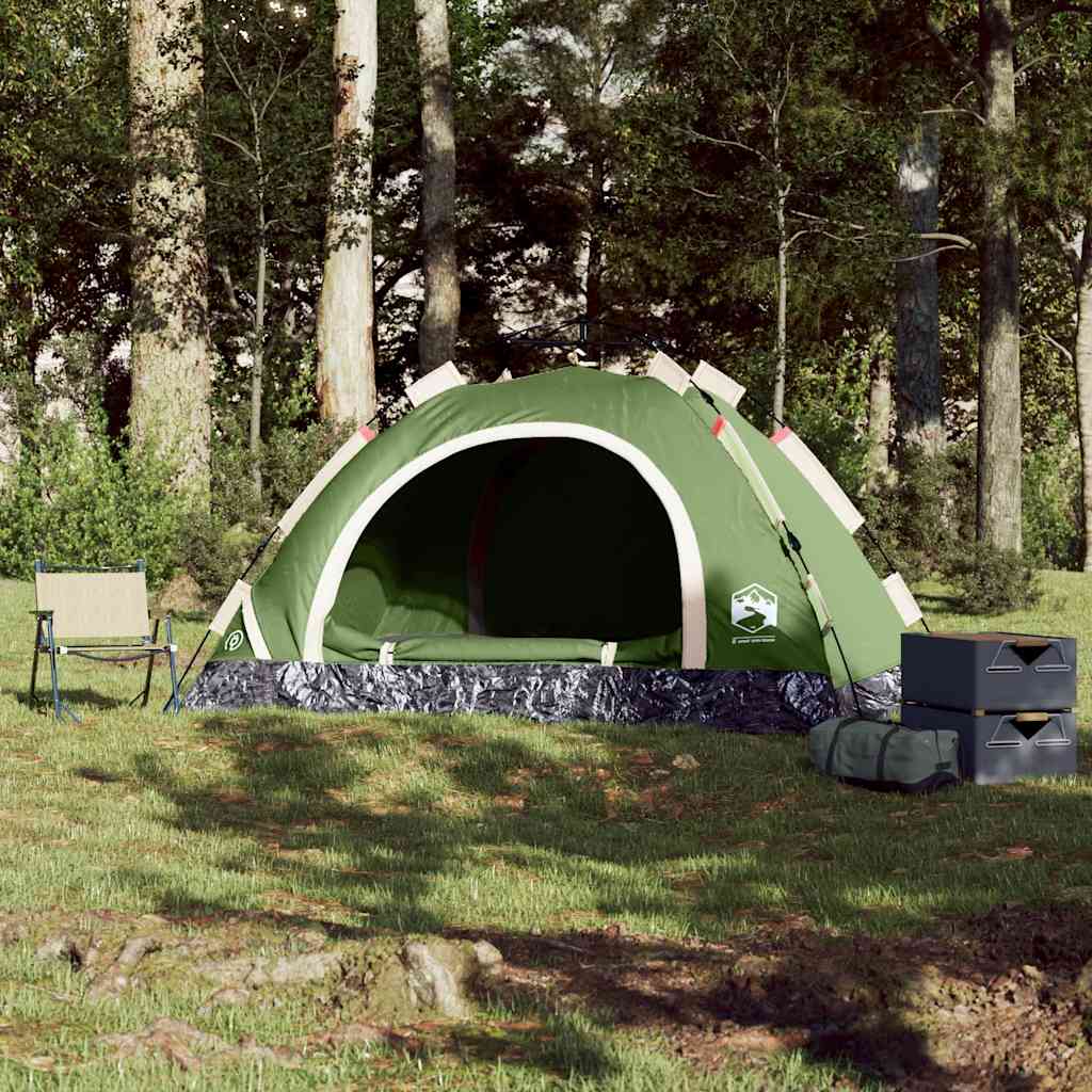 Vidaxl Tent 4 persone Release Fast Green