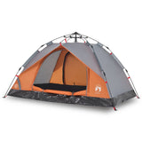 Vidaxx dome tent 3-person quick release gray and orange