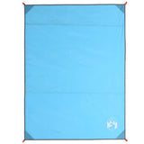 Vidaxl picnic rug with pegs 205x155 cm blue