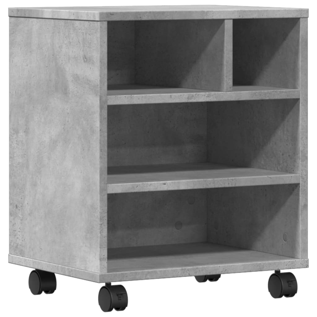 Škatla za tiskalnik vidaxl s kolesi 41x32x48 cm betonska cena