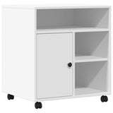 Vidaxl Printer box with wheels 60x50x67 cm white