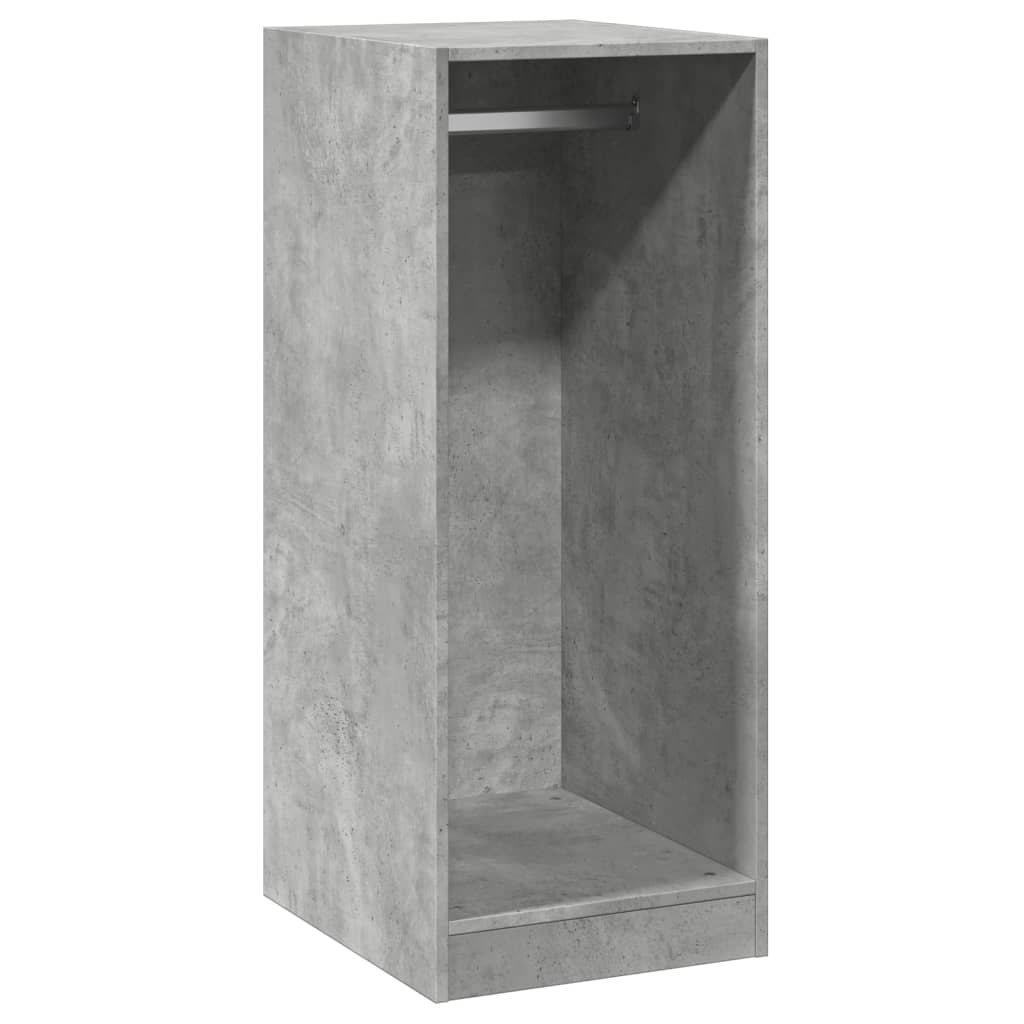 VidaXL Wardrobe 48x41X102 cm Processed Wood Betongrijs