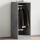 VidaXL Wardrobe 48x41X102 cm Processed Wood Betongrijs