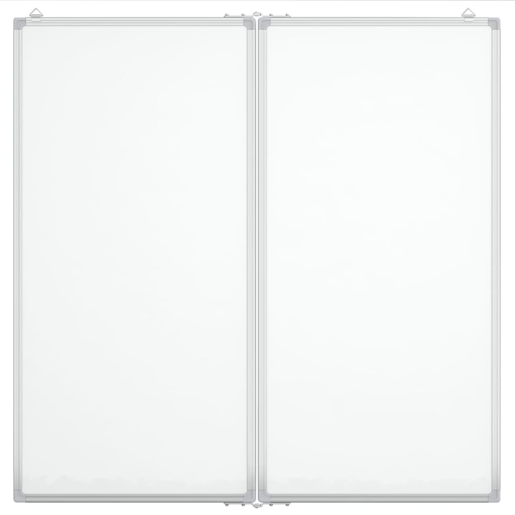 VIDAXL Whiteboard Magneticamente pieghevole 80x80x1.7 cm in alluminio