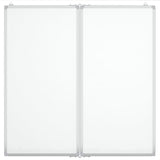 VIDAXL Whiteboard Magneticamente pieghevole 80x80x1.7 cm in alluminio