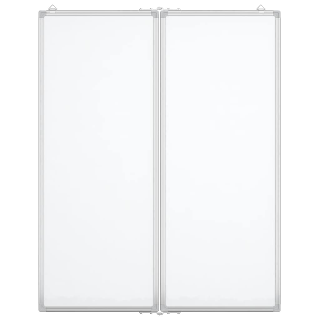 Vidaxl bele plošče magnetno zložljivo 80x100x1,7 cm aluminij
