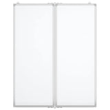 Vidaxl bele plošče magnetno zložljivo 80x100x1,7 cm aluminij