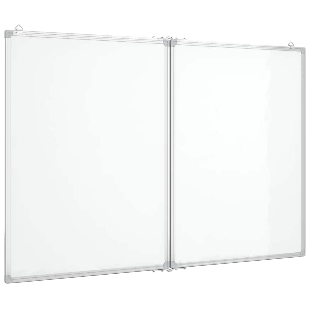 Vidaxl whiteboard magnetisch inklapbaar 100x80x1,7 cm aluminium