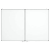 Vidaxl whiteboard magnetisch inklapbaar 100x80x1,7 cm aluminium