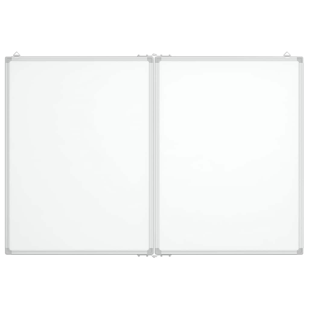 Vidaxx magnetisches faltbares Whiteboard 100x80x1,7 cm Aluminium