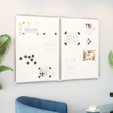 Vidaxl Whiteboard Magnetically foldable 120x80x1.7 cm aluminum