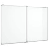 Vidaxl tabule magneticky skládací 120x100x1.7 cm hliník