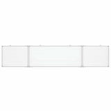 Vidaxl Whiteboard Magnetically folding 200x40x1.7 cm aluminum