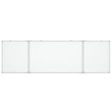 Vidaxl bele plošče magnetno zložljivo 160x50x1,7 cm aluminij