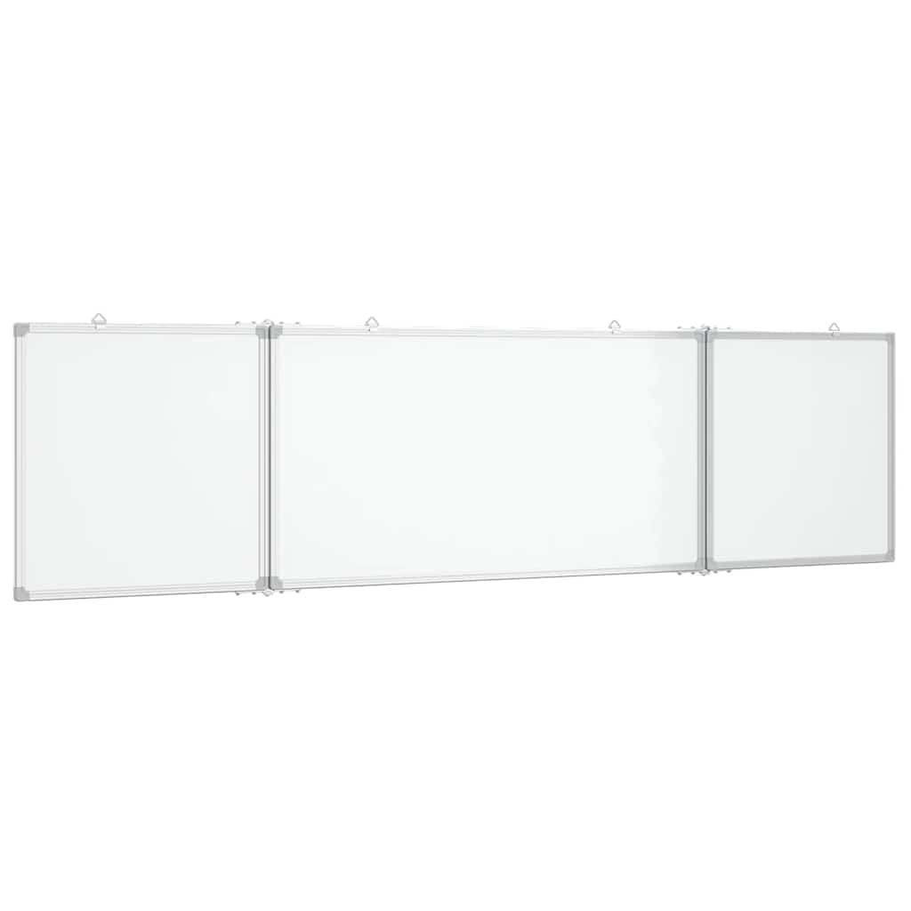Vidaxx magnetisches faltbares Whiteboard 200x50x1,7 cm Aluminium