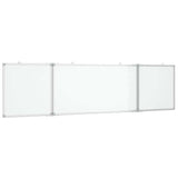 Vidaxx magnetisches faltbares Whiteboard 200x50x1,7 cm Aluminium