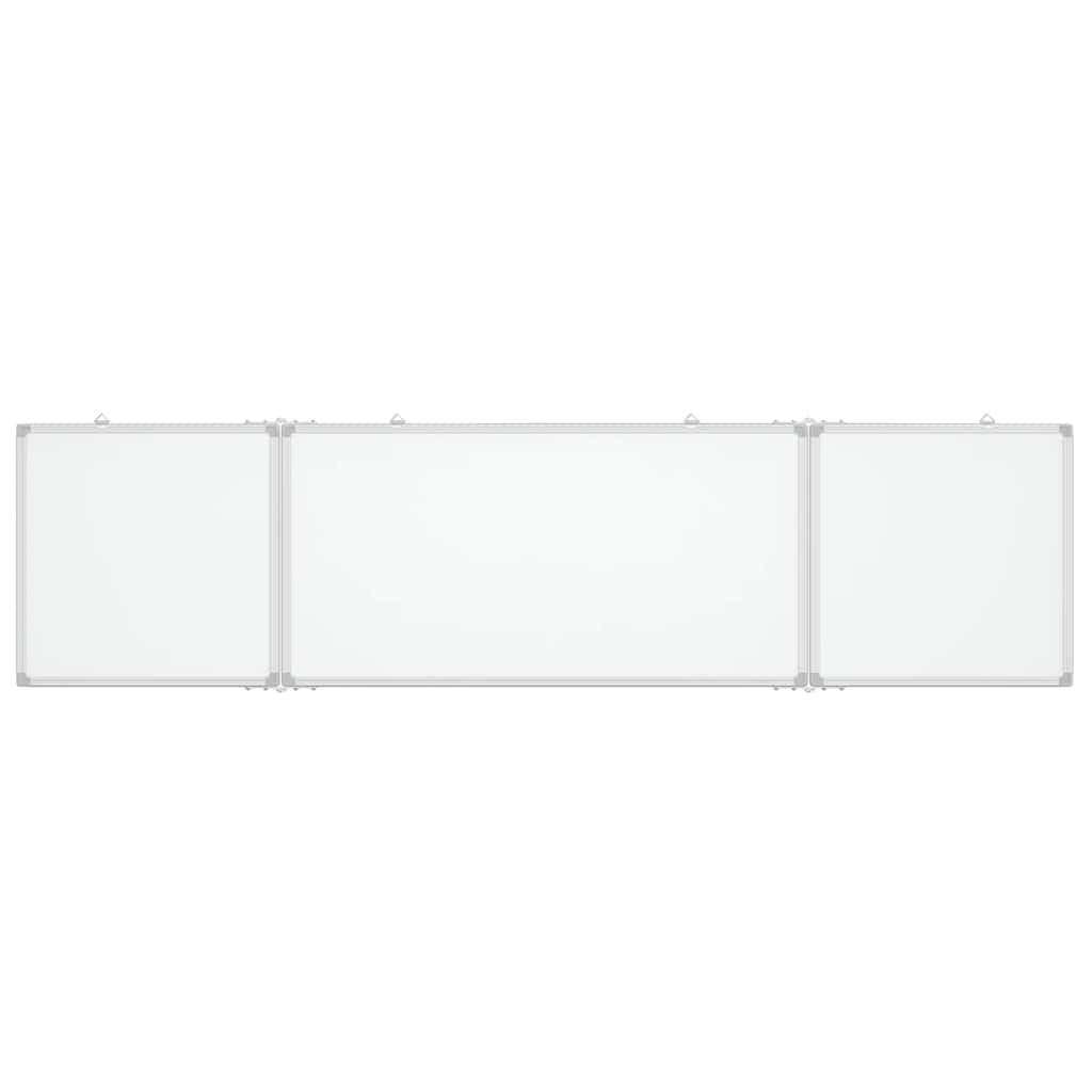 Vidaxx magnetisches faltbares Whiteboard 200x50x1,7 cm Aluminium
