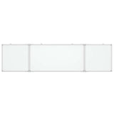Vidaxx magnetisches faltbares Whiteboard 200x50x1,7 cm Aluminium