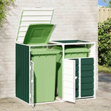 Vidaxl Container Späichere fir 2 Container 144x81x11 CM Stead Gréng