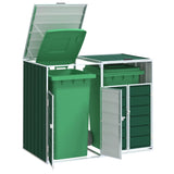 Vidaxl Container Späichere fir 2 Container 144x81x11 CM Stead Gréng
