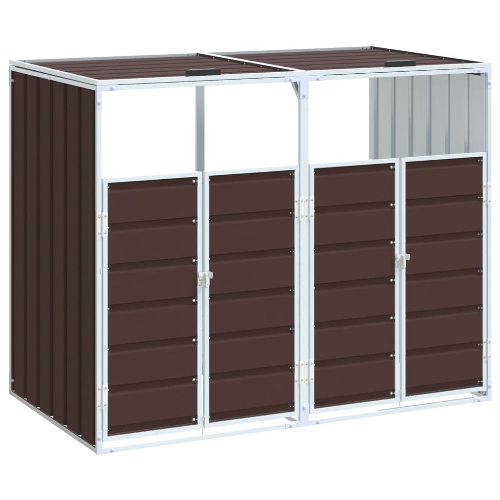 Vidaxl Container Späichere fir 2 Container 144x81x1100 cm Straf brong