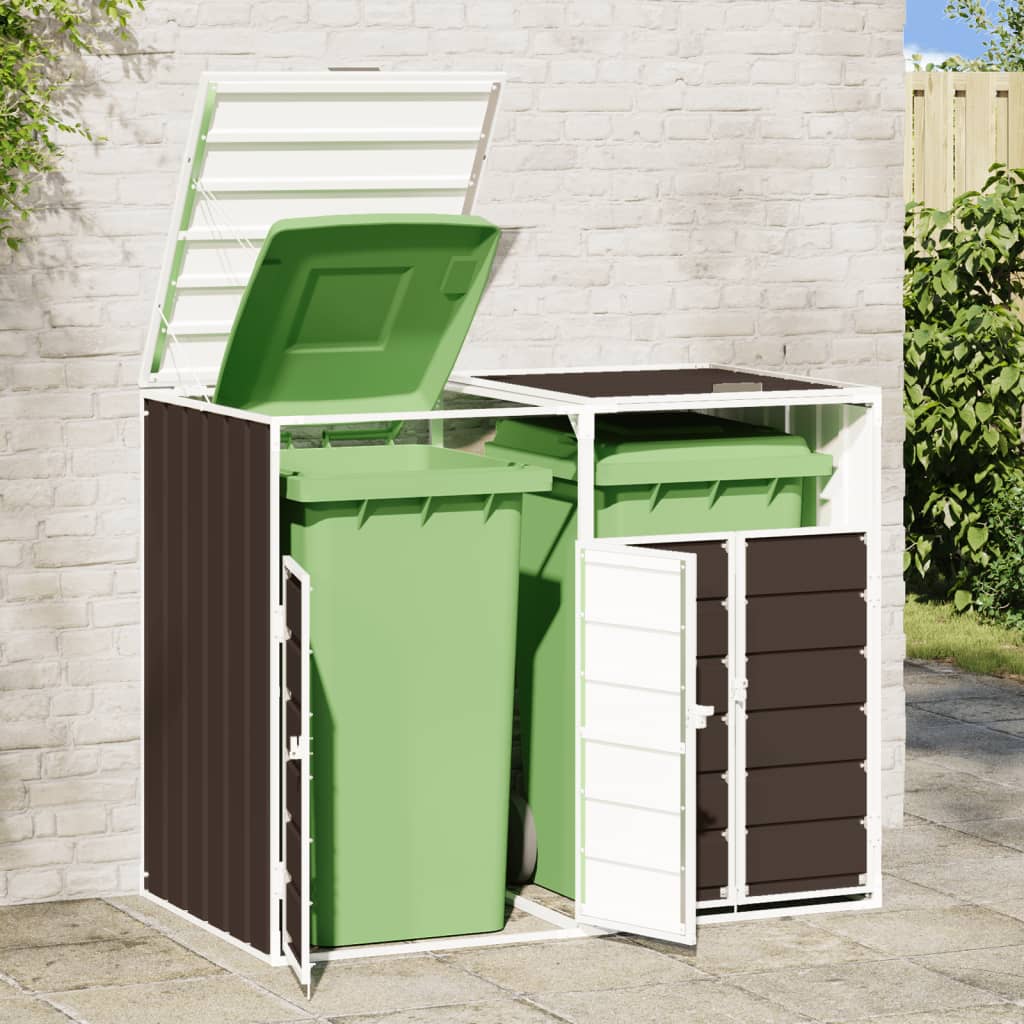 Vidaxl Container Späichere fir 2 Container 144x81x1100 cm Straf brong