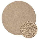 Vidaxl rug Zizur inside and outside Ø 200 cm jute look