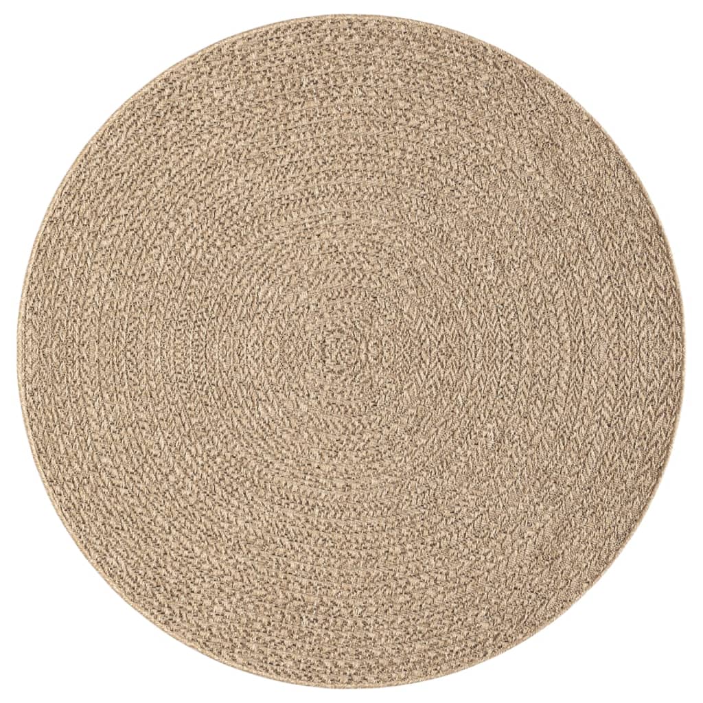 Vidaxl rug Zizur inside and outside Ø 200 cm jute look