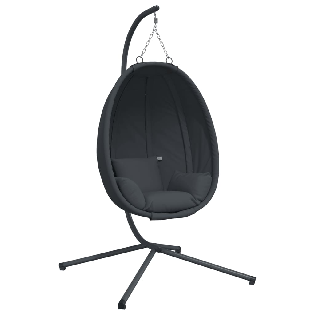 Vidaxl Hanging chair with standard fabric and steel anthracite -colored