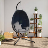 Vidaxl Hanging chair with standard fabric and steel anthracite -colored