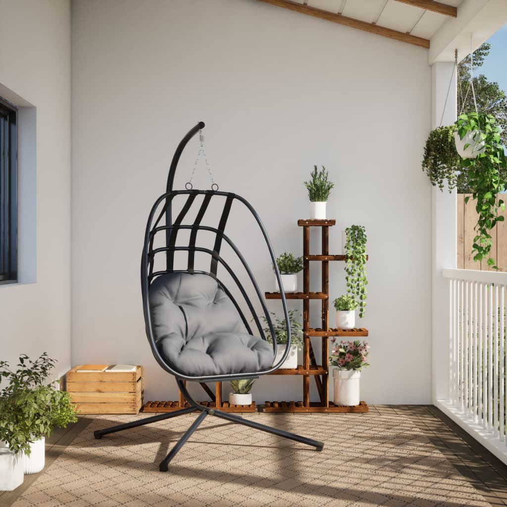 VidaXL Hanging chair with standard steel anthracite -colored