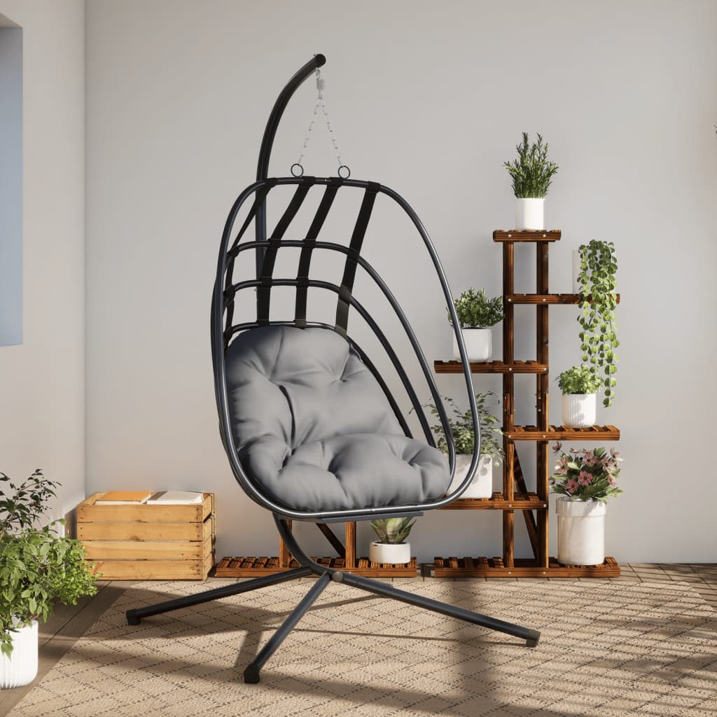VidaXL Hanging chair with standard steel anthracite -colored