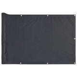 Vidaxl Balkon Screen 500x75 cm pvc Anthhacite -Colored