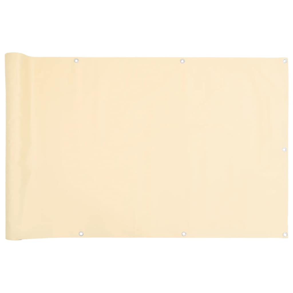 Vidaxl Balcony screen 800x75 cm PVC cream -colored