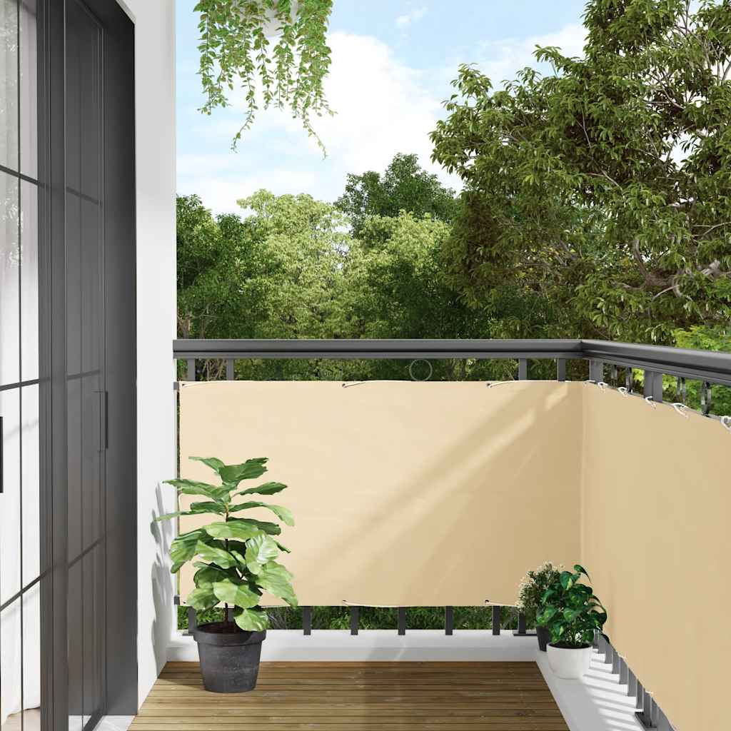 Vidaxl Balcony screen 800x75 cm PVC cream -colored