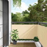 Vidaxl Balcony screen 800x75 cm PVC cream -colored