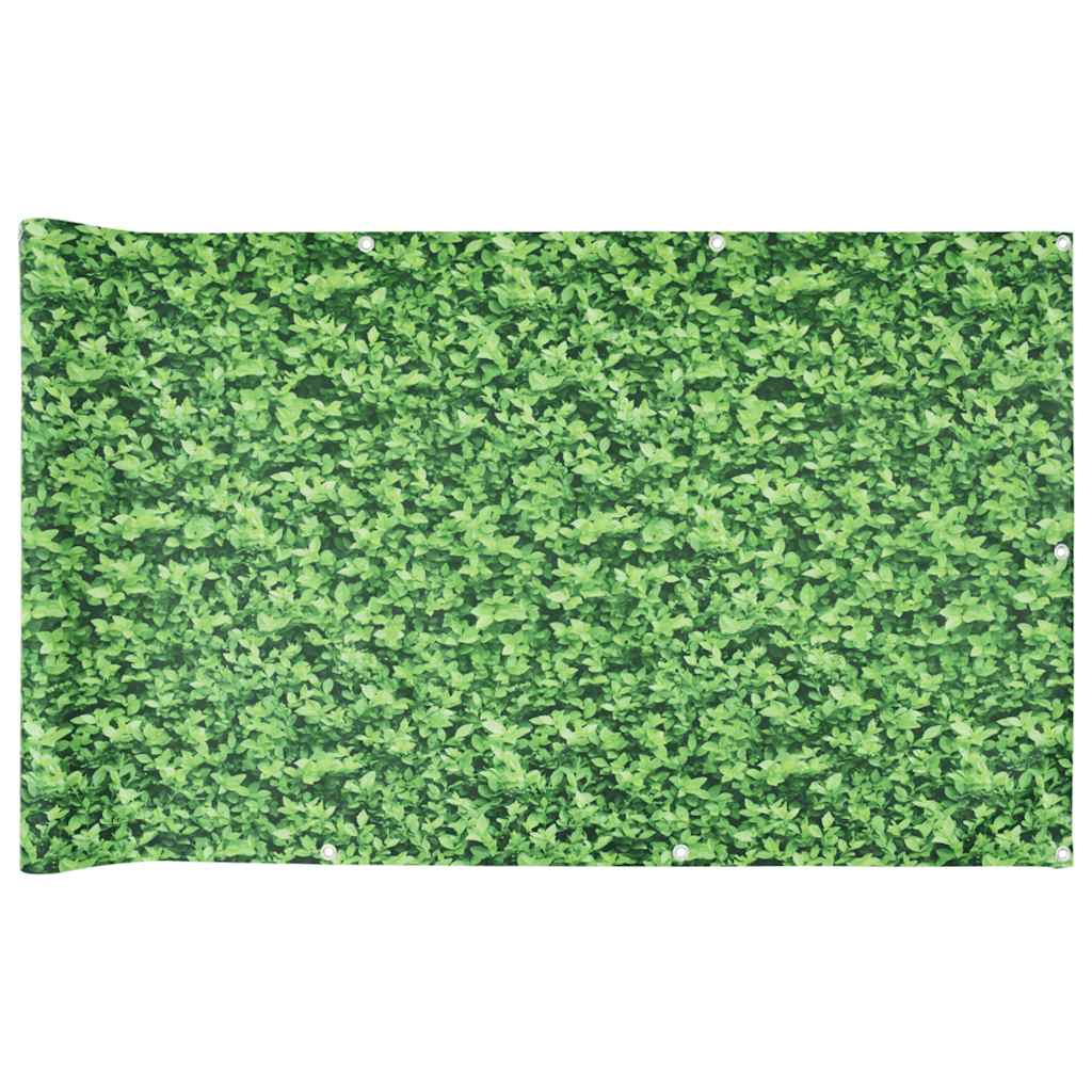 Vidaxl balkonscherm plantpatroon 700x75 cm pvc groen